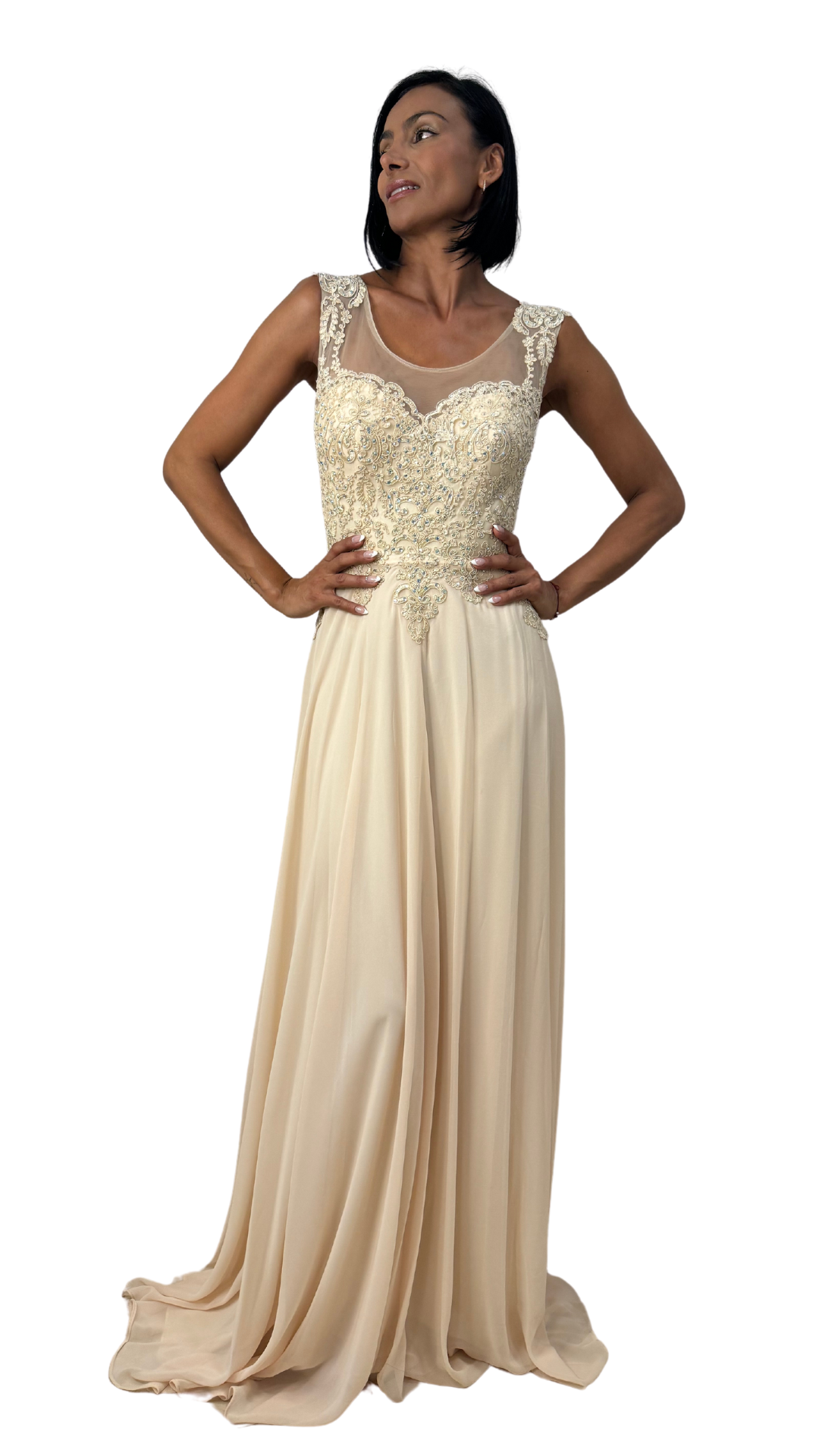 Vestido Lola Champagne