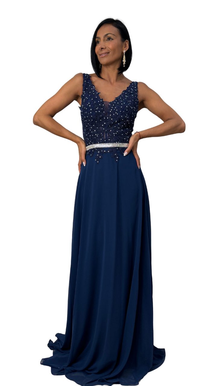 Vestido Carol Navy