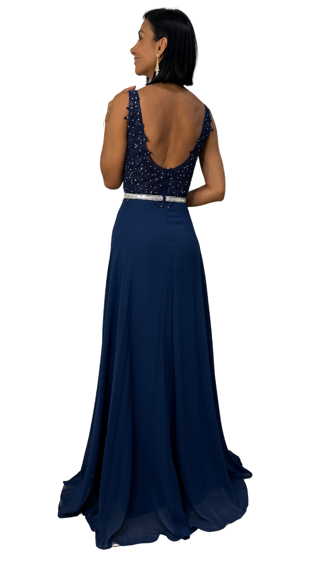 Vestido Carol Navy